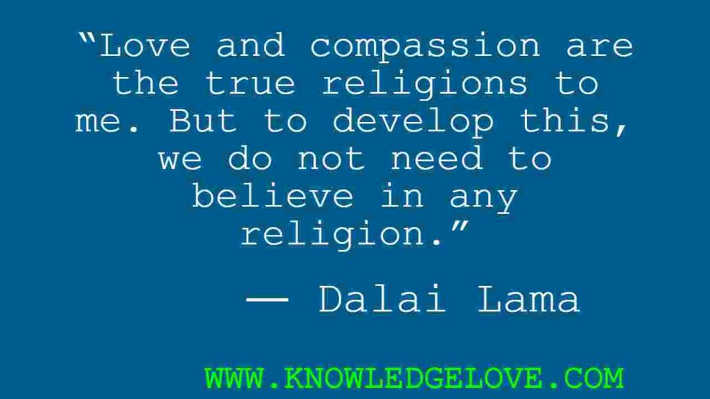 Dalai Lama Quotes on Love