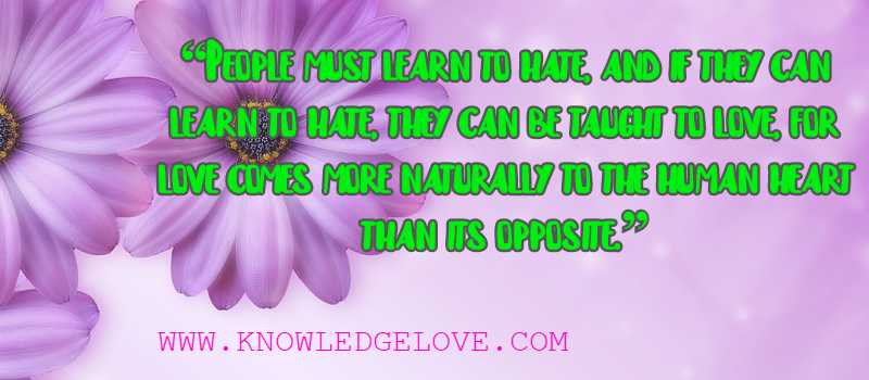 Love Quotes from Nelson Mandela