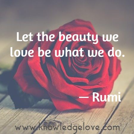 Let the beauty we love be what we do.